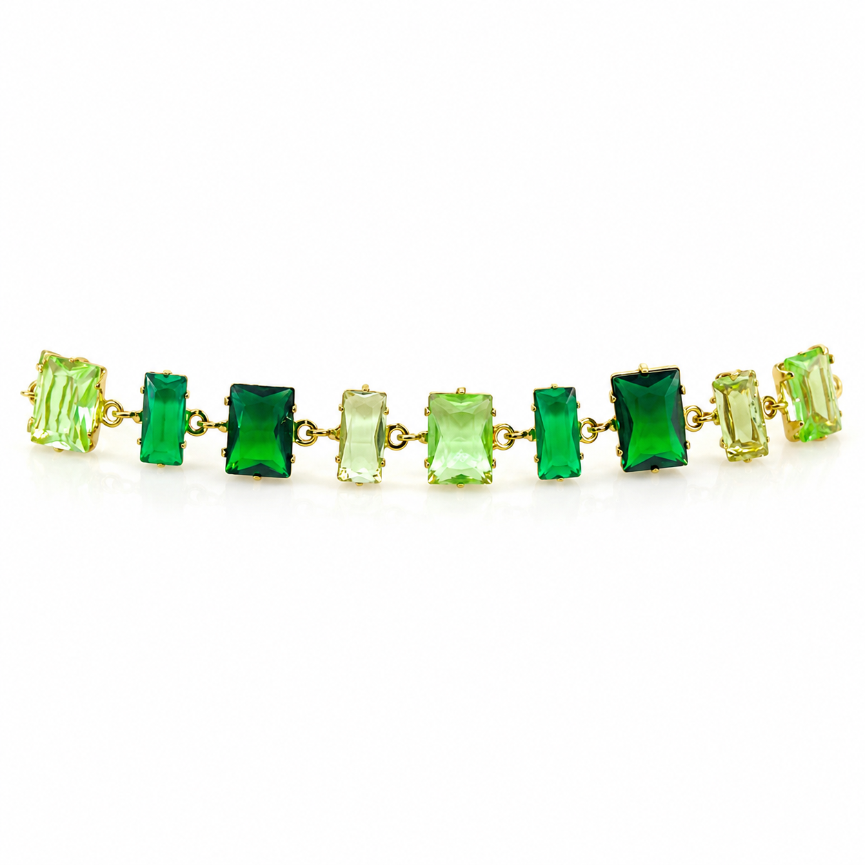 Pulsera Geométrica Verde