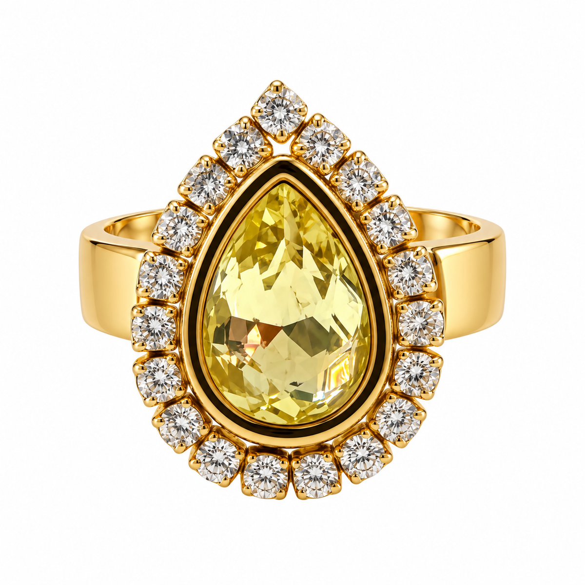 Anillo Gota Cristal - 5 Colores