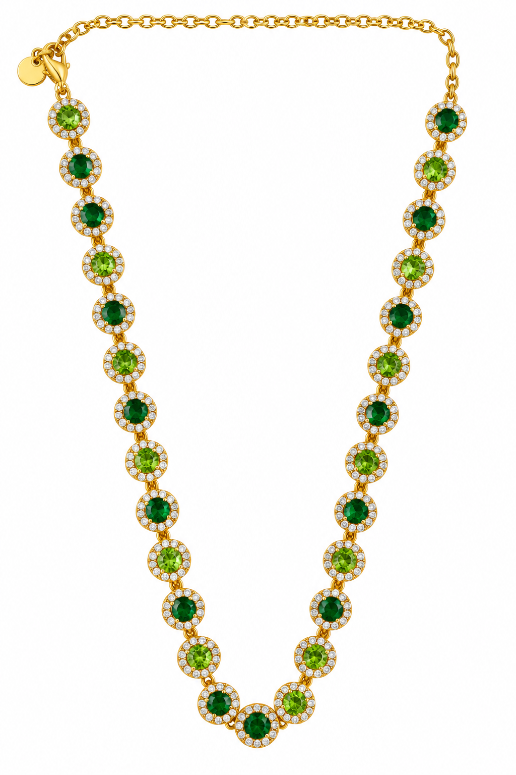 Collar Circulo Cristal - 5 Colores