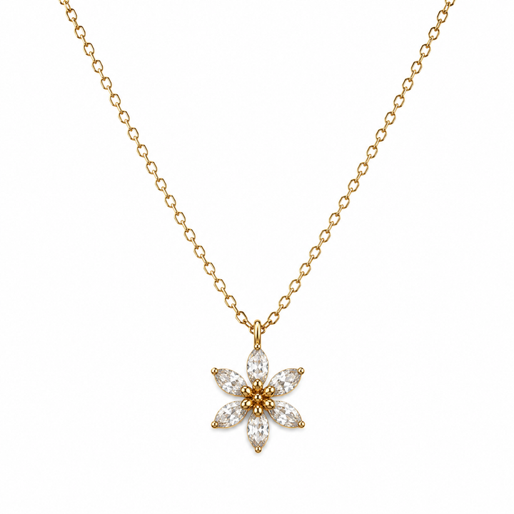 Collar Flores Cristal - 6 Colores