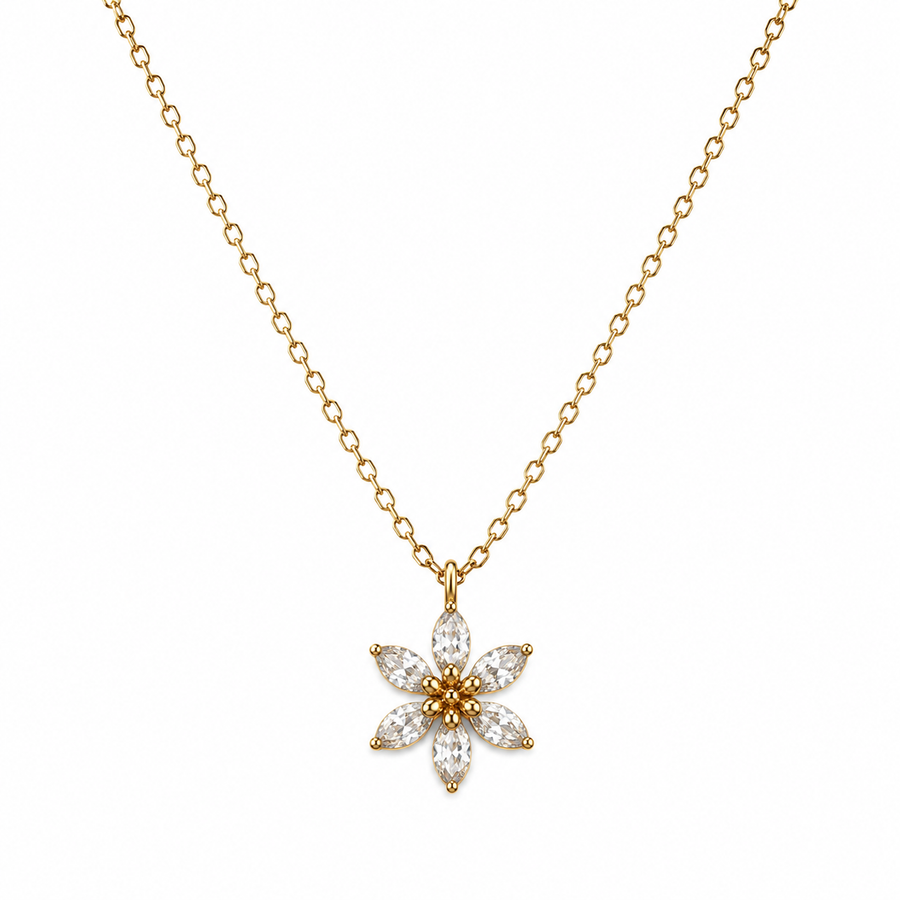 Collar Flores Cristal - 6 Colores