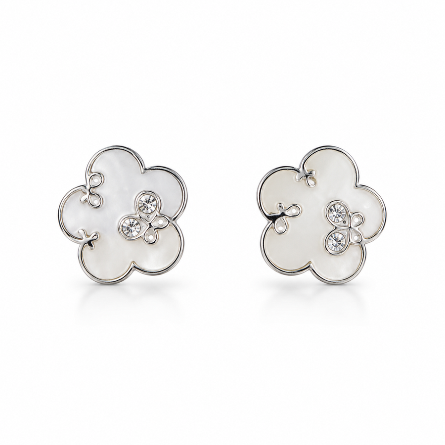 Brinco Flor Plata