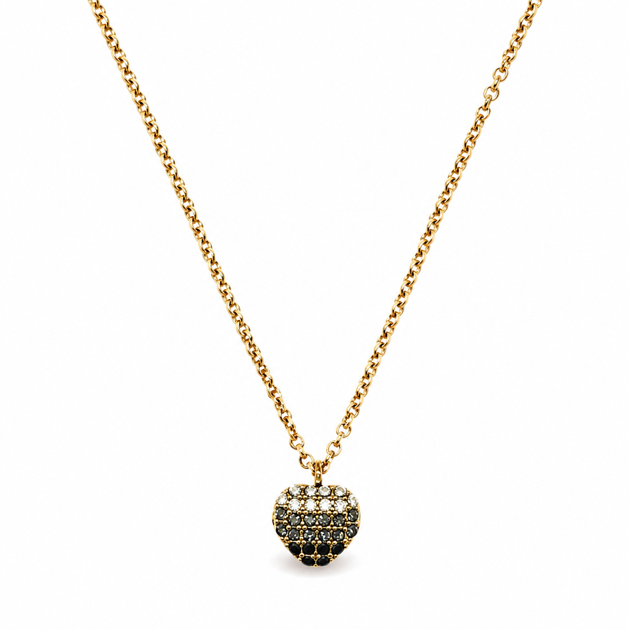 Collar Corazón Negro
