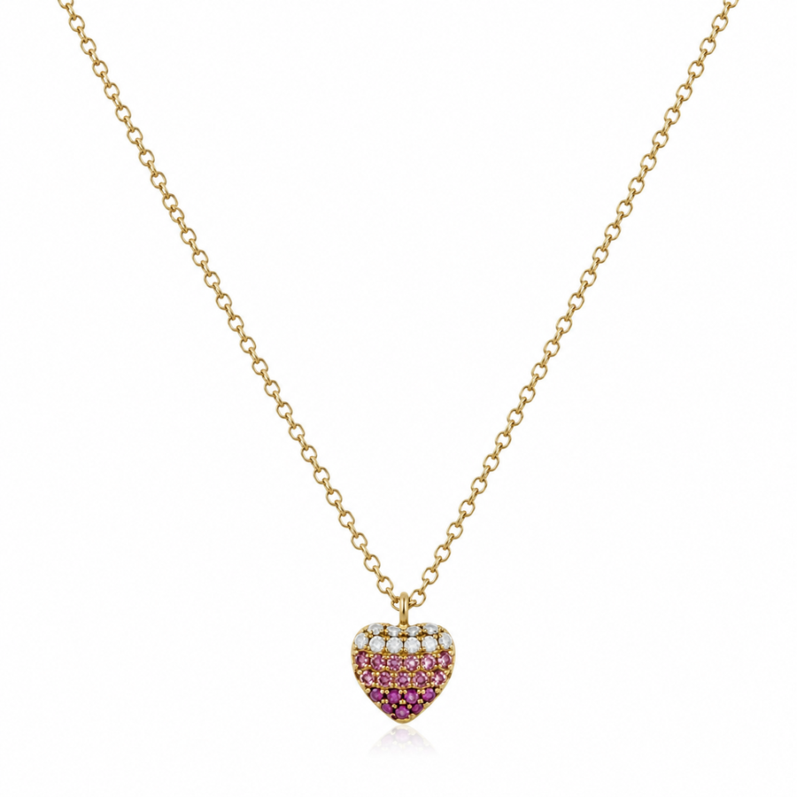 Collar Corazón Rosa
