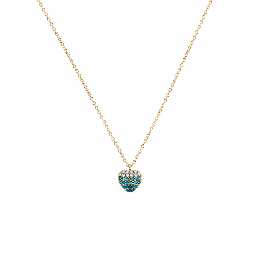 Collar Corazón Azul