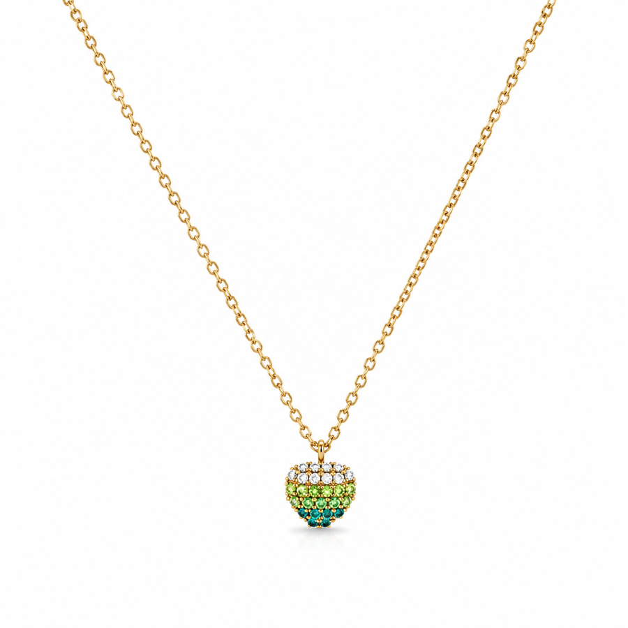 Collar Corazón Verde