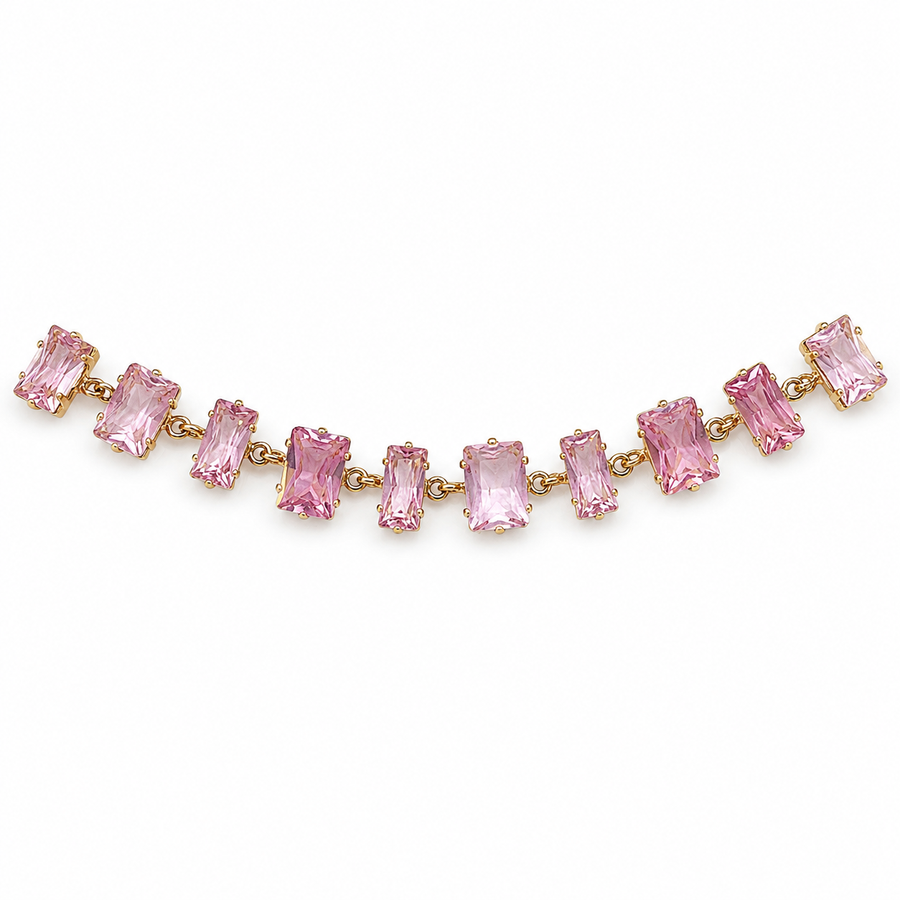 Pulsera Geométrica Rosa