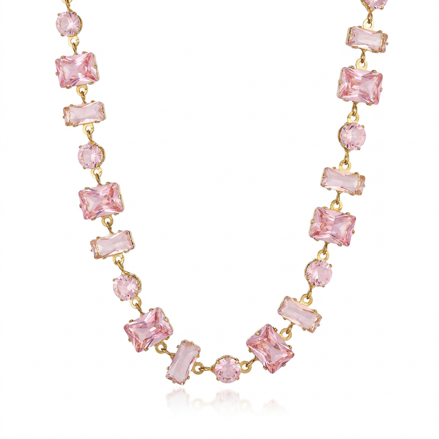Collar Geométrico Rosa