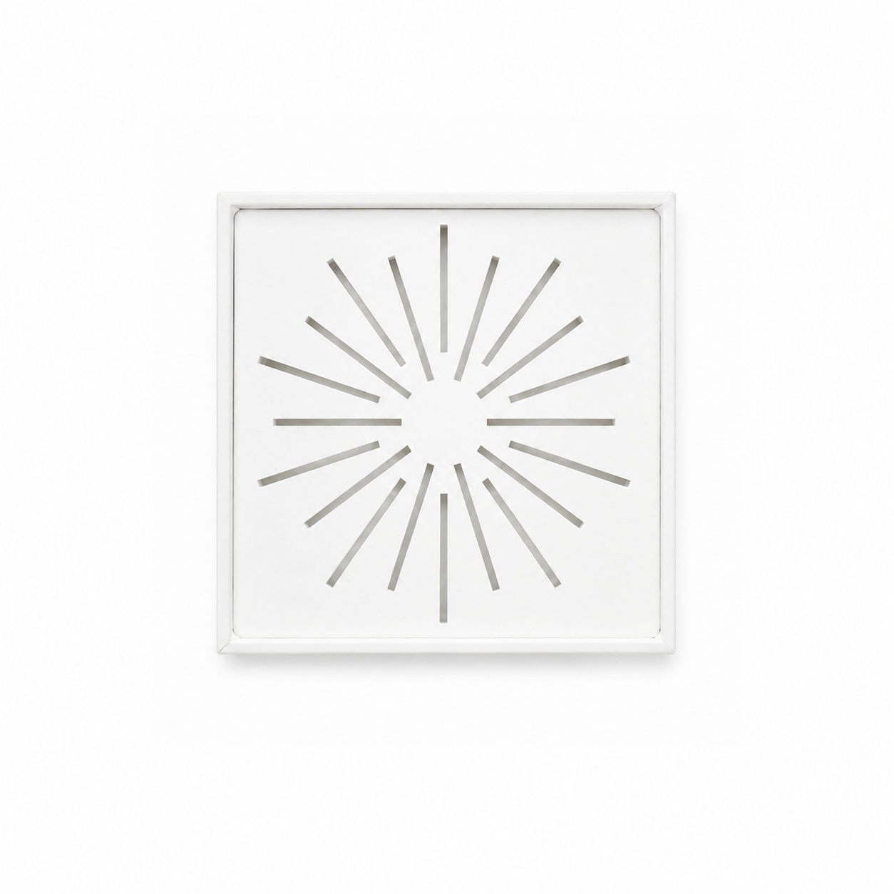 Exhibidor cuadrado diseño radial - 5 Colores