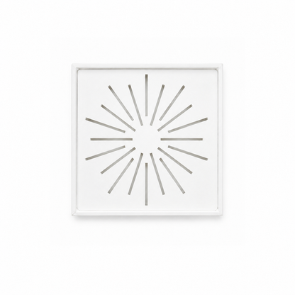 Exhibidor cuadrado diseño radial - 5 Colores