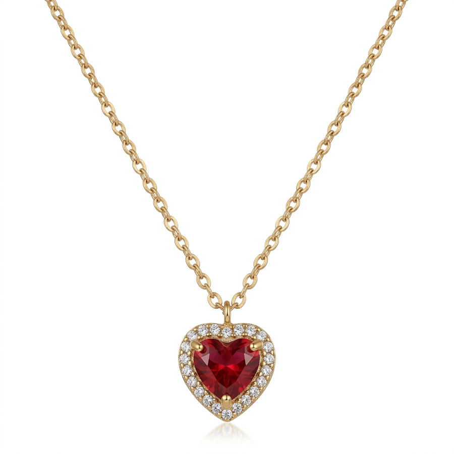 Collar Corazón Rojo