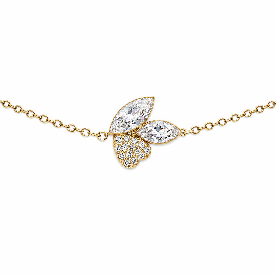 Pulsera Hojas Cristal - 6 Colores