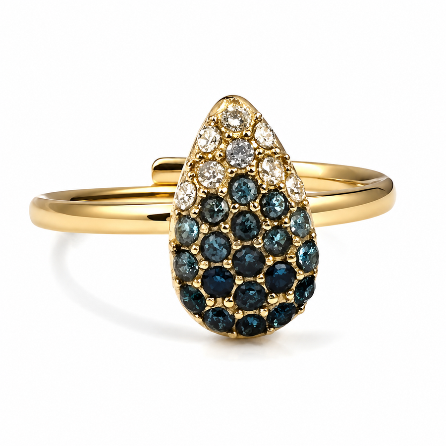 Anillo Gota Esmeralda