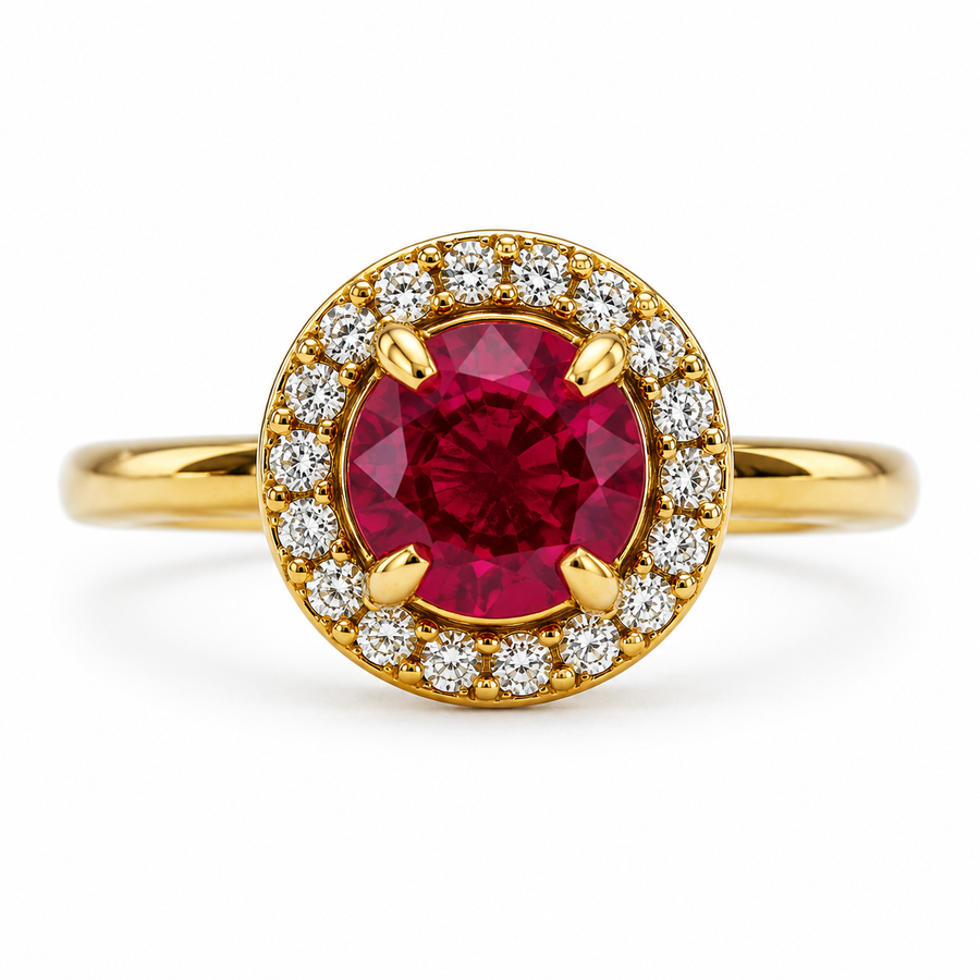 Anillo Piedra Roja