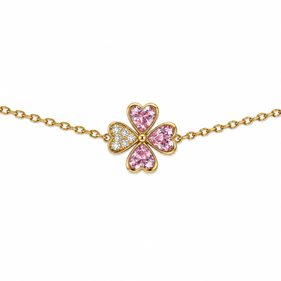 Pulsera Trébol Cristal - 5 Colores