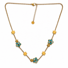 Collar Flores Cristales - 4 Colores
