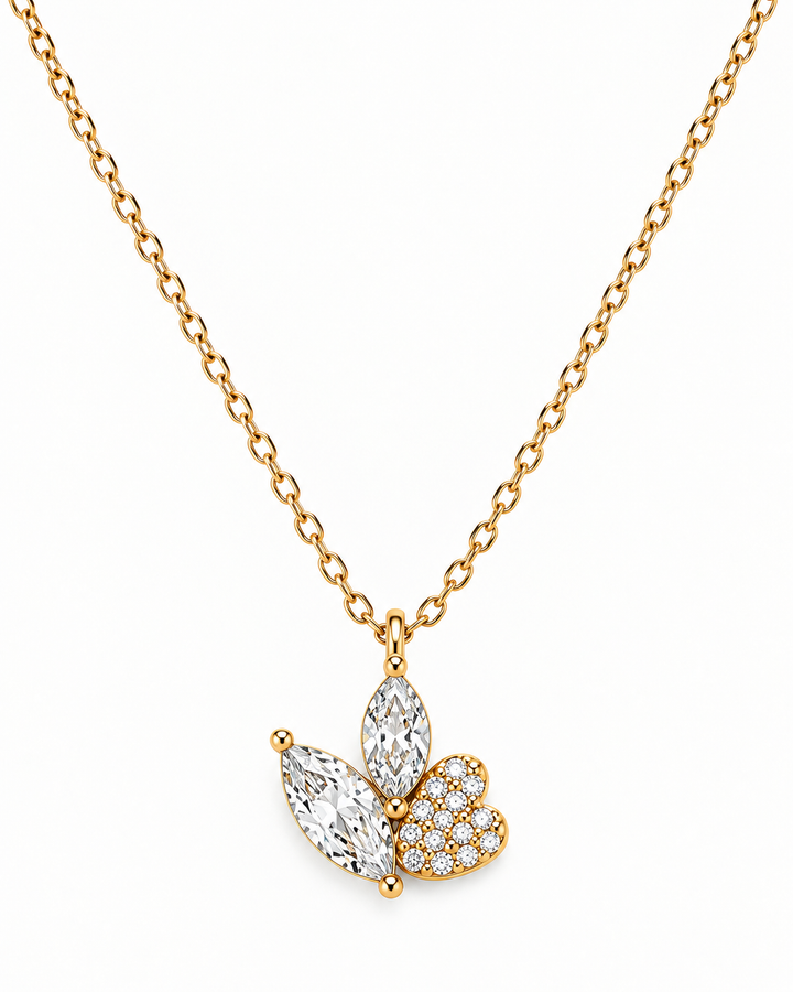 Collar Hojas Cristal - 6 Colores
