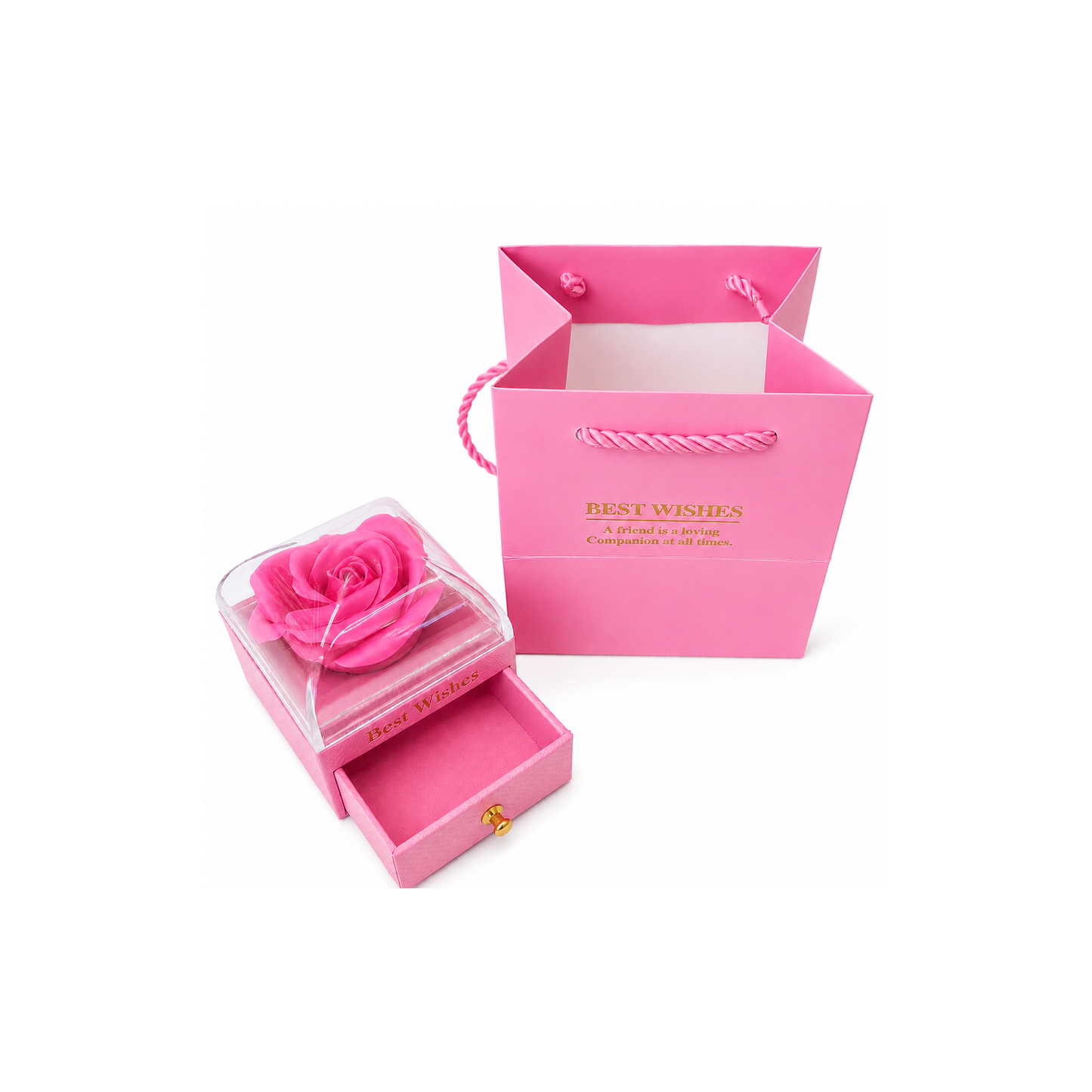 Caja Joyero y Bolsa de Regalo - 4 Colores
