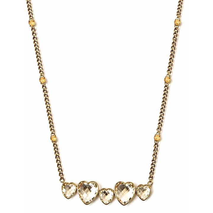 Collar Corazones Cristal - 4 Colores