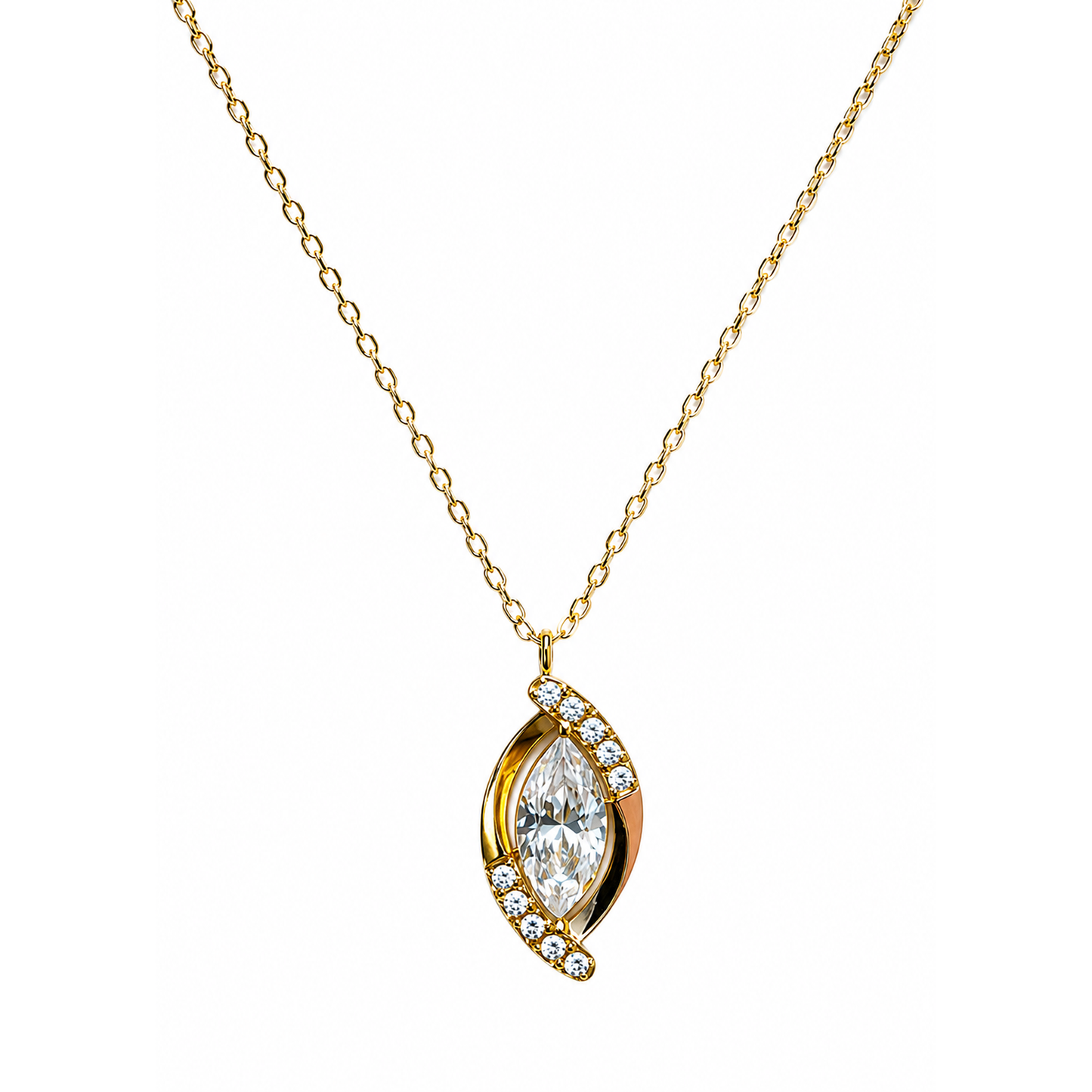 Collar Navette Cristal - 6 Colores