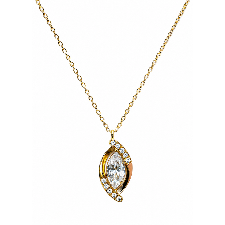 Collar Navette Cristal - 6 Colores