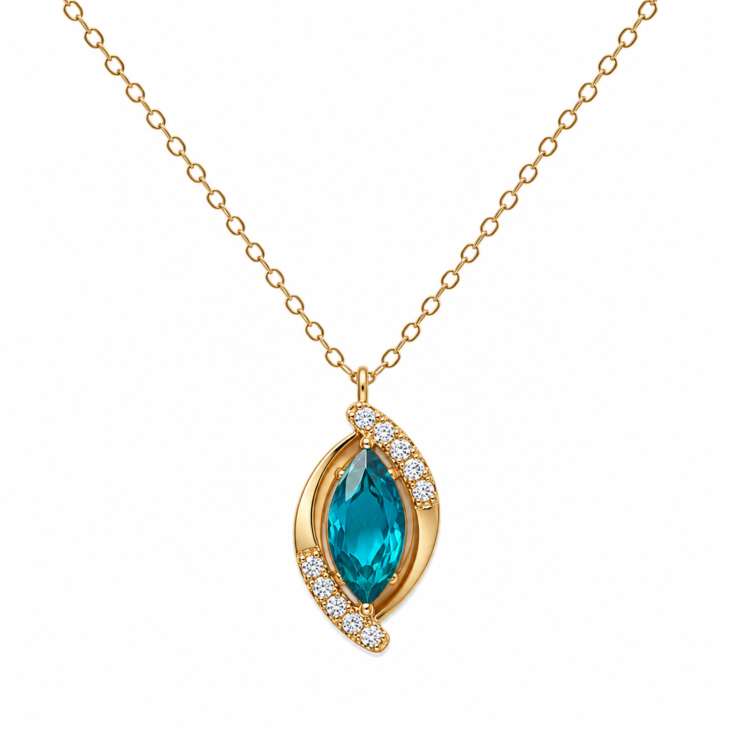 Collar Navette Cristal - 6 Colores
