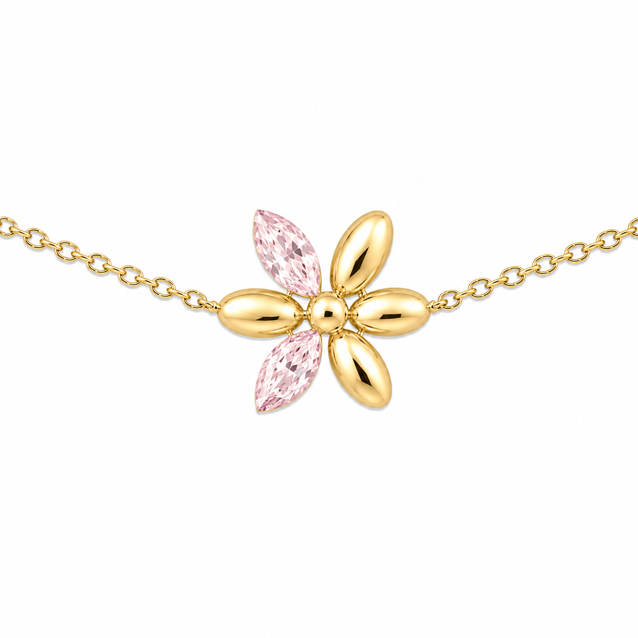 Pulsera Flor Cristal - 6 Colores