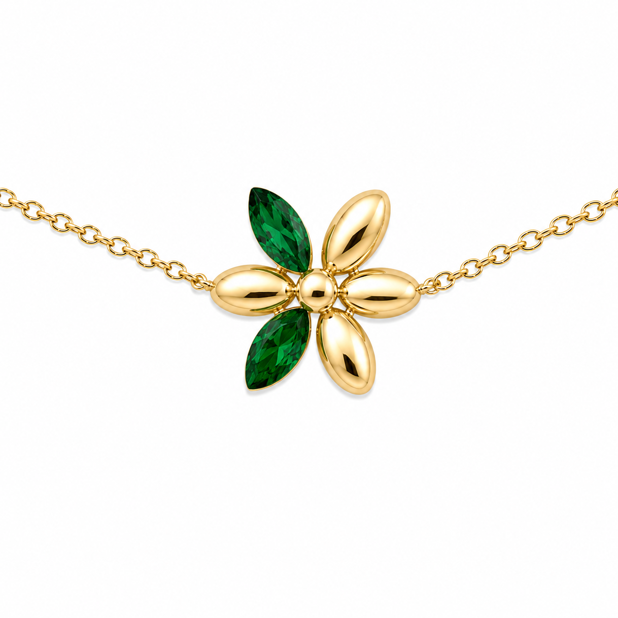 Pulsera Flor Cristal - 6 Colores