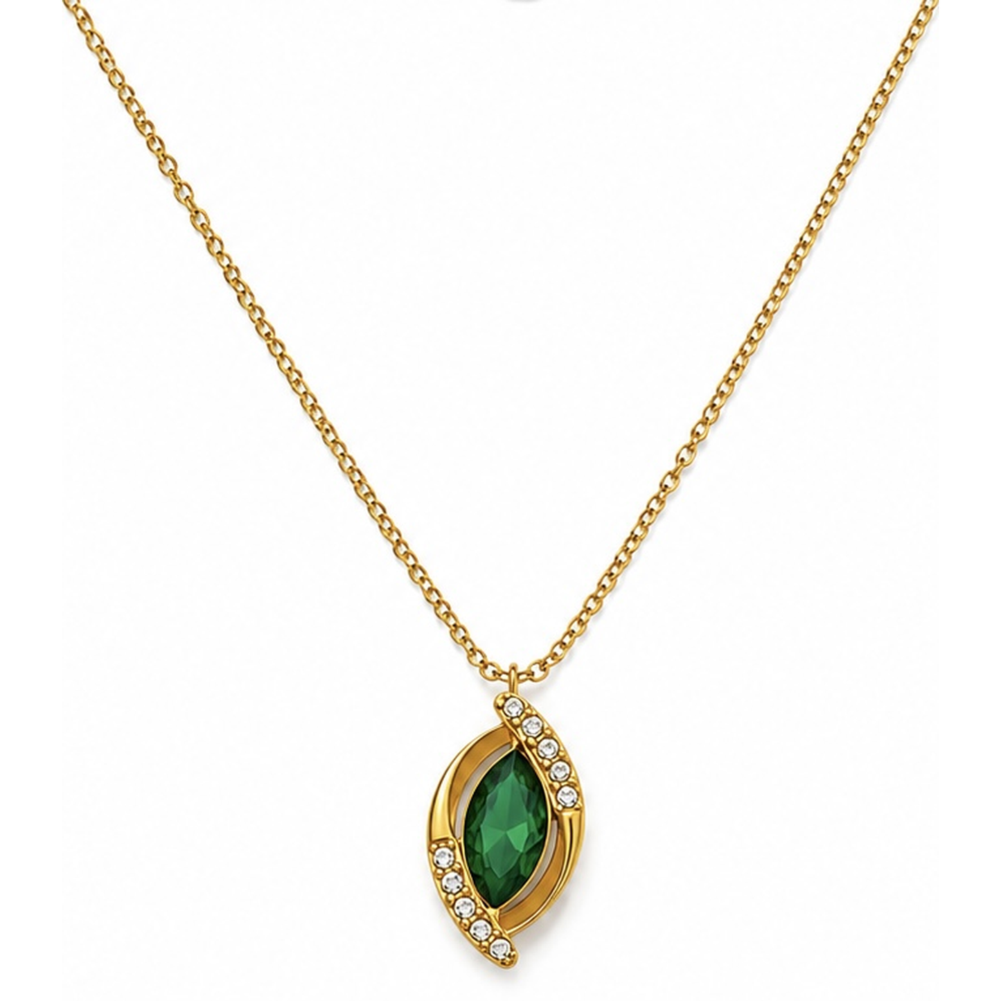Collar Navette Cristal - 6 Colores