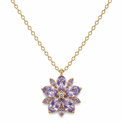 Collar Pétalos Cristal - 4 Colores