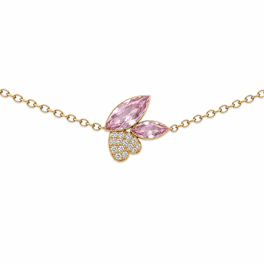 Pulsera Hojas Cristal - 6 Colores