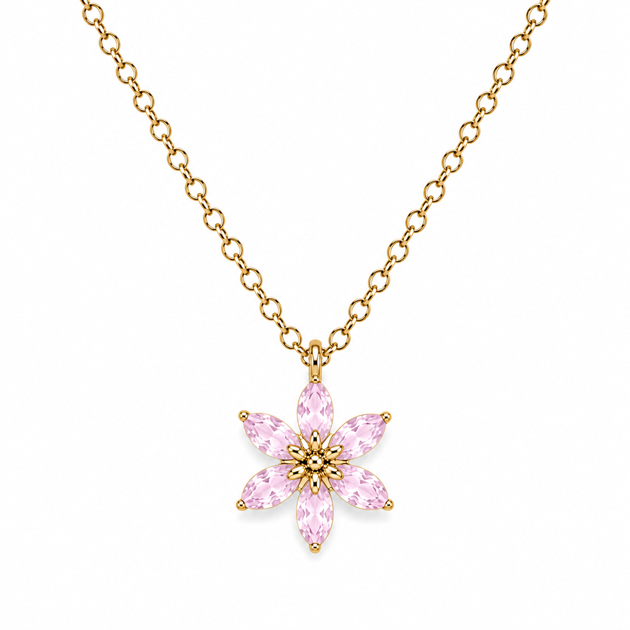 Collar Flores Cristal - 6 Colores