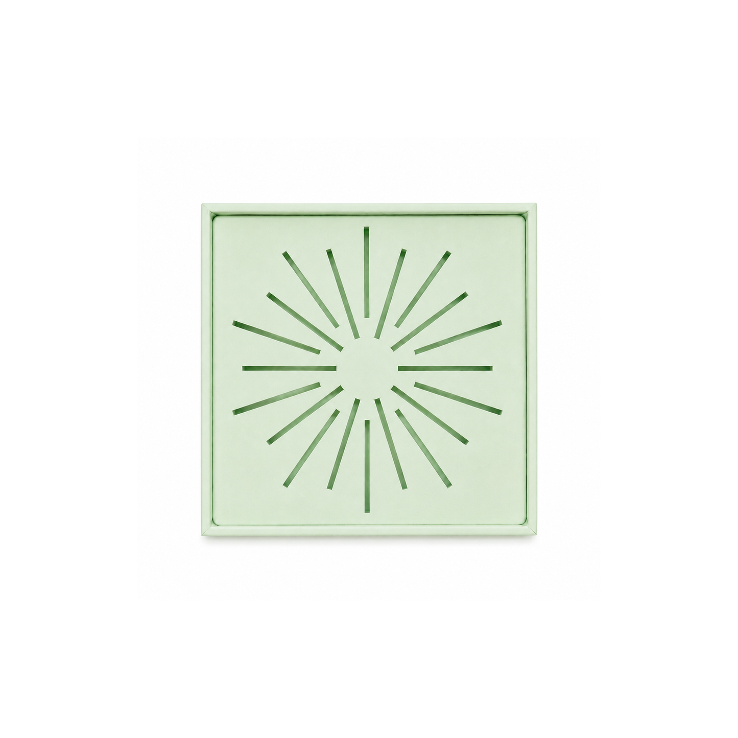 Exhibidor cuadrado diseño radial - 5 Colores