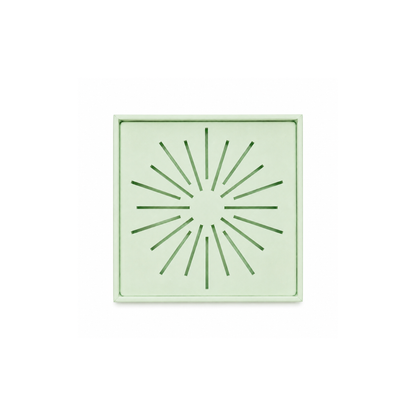 Exhibidor cuadrado diseño radial - 5 Colores