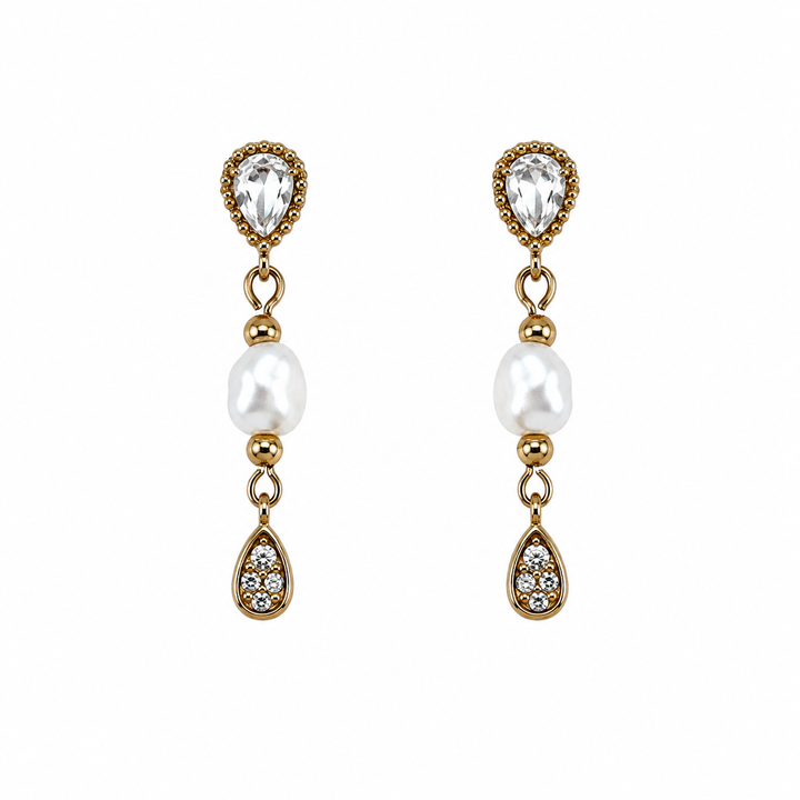 Pediente Gota Cristal