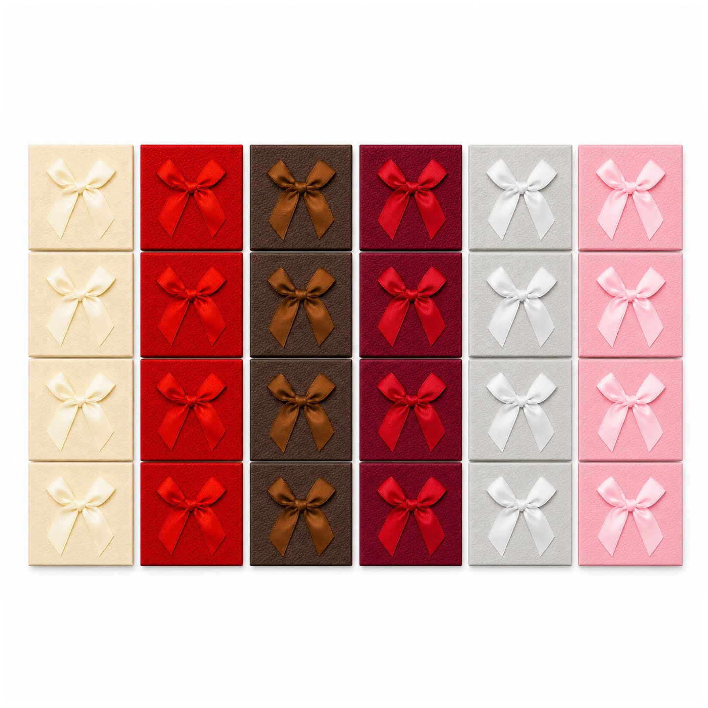 Caja con Lazo P (Pack 24 Und) - 6 Colores
