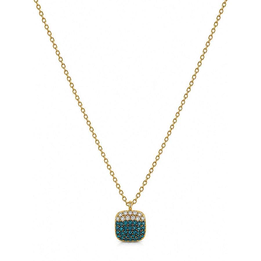 Collar Rectangulo Cristal - 4 Colores
