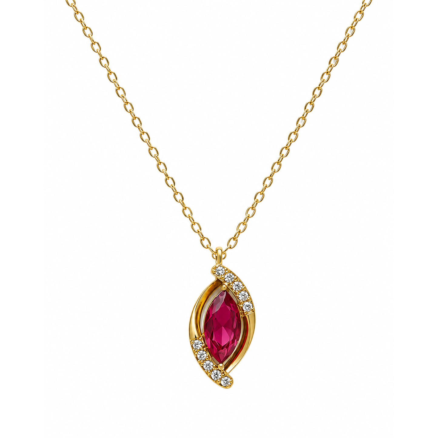Collar Navette Cristal - 6 Colores