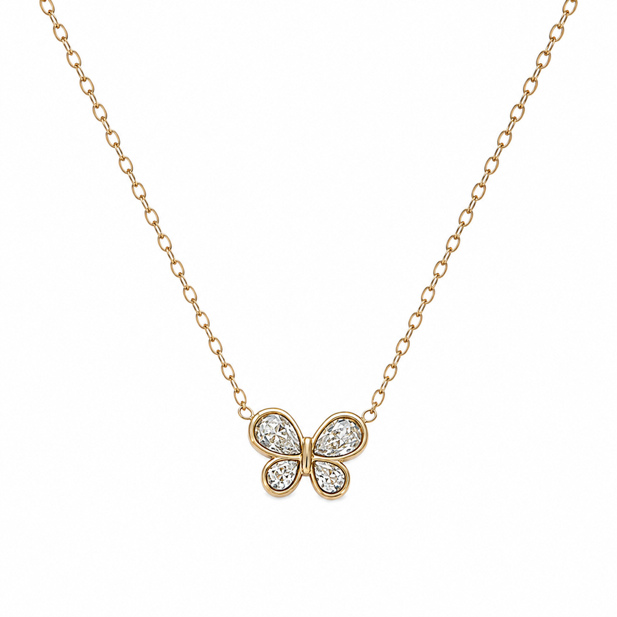 Collar Mariposa Cristal - 4 Colores