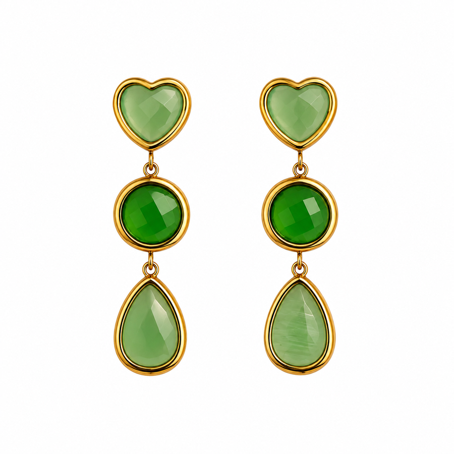 Pendientes Tres Formas - 4 Colores