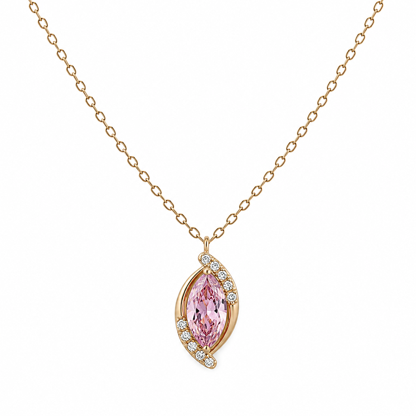 Collar Navette Cristal - 6 Colores