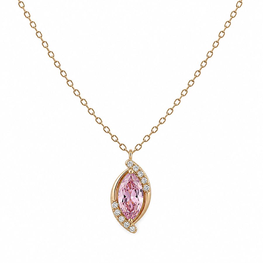 Collar Navette Cristal - 6 Colores