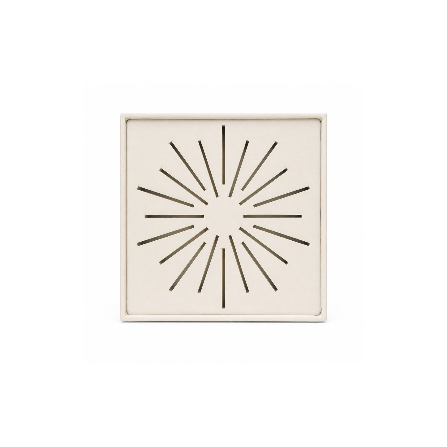 Exhibidor cuadrado diseño radial - 5 Colores