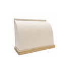 Exhibidor Curvo para Collares con Base de Madera - 4 Colores