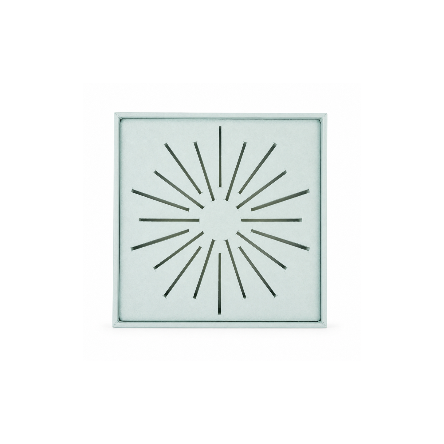 Exhibidor cuadrado diseño radial - 5 Colores