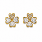 Aretes Trébol Cristal - 6 Colores