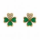 Aretes Trébol Cristal - 6 Colores
