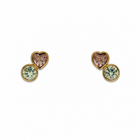 Pendientes Corazón Cristal - 4 Colores