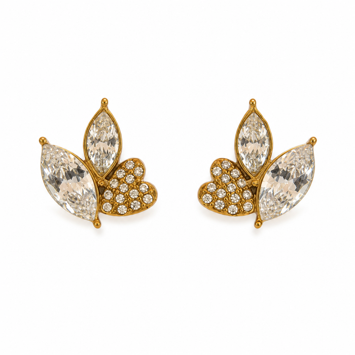 Pendientes Hojas Cristal - 6 Colores