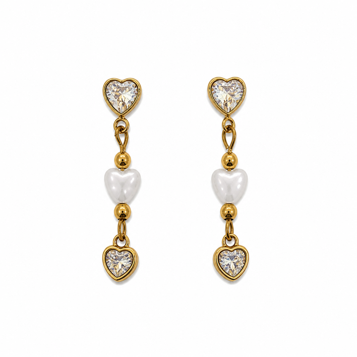 Pendiente Corazón Cristal